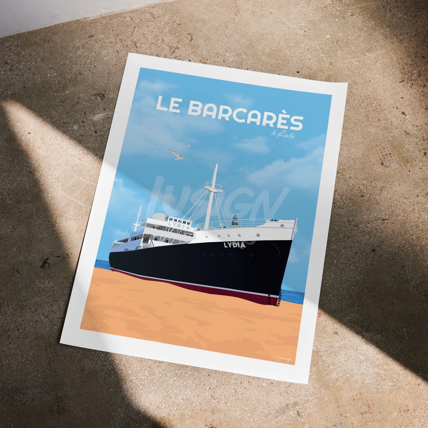 Affiche Le Barcarès - Vue sur la Méditerranée