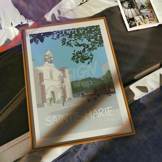 Affiche Sainte-Marie - La Placette et son Église